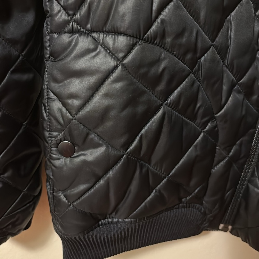 adidas Kids Black Quilted Puffer Jacket - Picture 7 of 16
